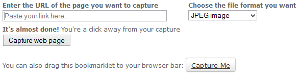 Web-Capture per salvare pagine web come immagini