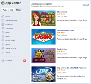 I migliori giochi online nell'App Center Facebook